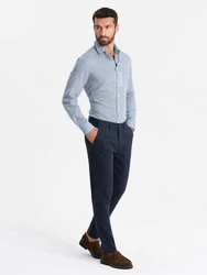 OMBRE Chinohose für Herren Dunkelblau/Blau/Hellblau