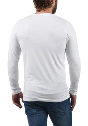 !Solid V-Shirt Langarmshirts im 2er-Pack Grau/Weiß/Silber/Creme