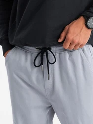 OMBRE Cargojacke Jogginghose mit Cargotaschen Hellgrau/Grau