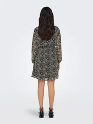 ONLY Relax-fit-Jeans ONLCERA LIFE 3/4 SHORT DRESS WVN NO Grau/Schwarz/Dunkelgrau