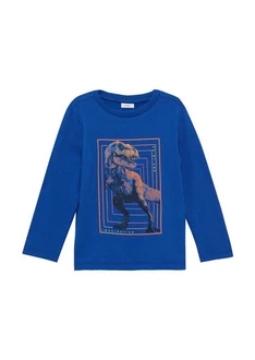 s.Oliver Langarmhemd T-Shirt Blau/Hellblau/Dunkelblau