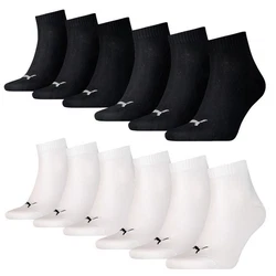 PUMA BODYWEAR Socken Quarter Everyday Weiß/Schwarz