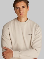 Calvin Klein Sweatshirt Micro Logo Repreve Sweatshirt mit Rundhalsausschnitt 