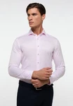 Eterna Businesshemd Langarm SLIM FIT EASY IRON Rosa/Lila