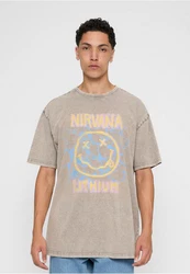 Upscale by Mister Tee Lithium Oversize Tee Braun/Blau/Dunkelgrau/Grau/Gelb