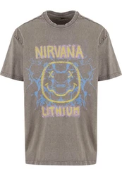 Upscale by Mister Tee Lithium Oversize Tee Braun/Blau/Dunkelgrau/Grau/Gelb
