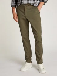 Calvin Klein Herren Hosen 'MODERN TWILL SLIM CHINO' Khaki/Dunkelgrün
