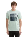 TOM TAILOR DENIM T-Shirt Grün/Hellgrün