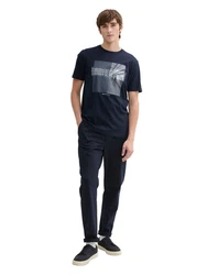 TOM TAILOR DENIM T-Shirt Dunkelblau/Blau