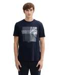 TOM TAILOR DENIM T-Shirt Dunkelblau/Blau