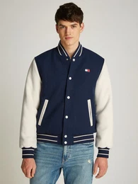 Bomberjacke TJM WOOL BLEND VARSITY JKT EXT mit Colorblock-Design, Logostickerei