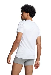 PUMA T-Shirt Basic mit Markenlabel am Ärmelrand 