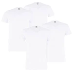 PUMA T-Shirt Basic mit Markenlabel am Ärmelrand Weiß/Schwarz/Creme