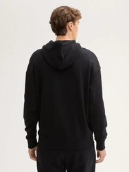 TOM TAILOR Denim Sweatshirt Relaxed Hoodie mit Logo Stickerei 