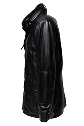 Zimmert Leather Lederjacke Eddi Parka Cognac Braun/Schwarz