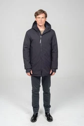 Ron Tomson Winterjacke Dunkelgrau/Dunkelblau/Grau