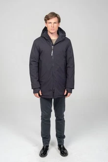 Ron Tomson Winterjacke Dunkelgrau/Dunkelblau/Grau