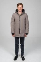 Ron Tomson Winterjacke Grau/Braun/Lila/Beige/Hellgrau