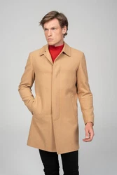Ron Tomson Wintermantel Braun/Beige