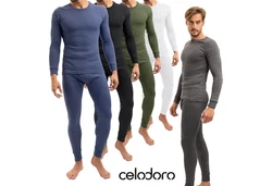celodoro Funktionshose 2er Pack Ski-Thermo Unterhose Blau/Hellblau/Dunkelblau/Grau/Weiß/Creme