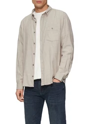 s.Oliver Businesshemd Langarmhemd Khaki/Beige/Braun/Hellgrau/Grau