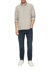 s.Oliver Businesshemd Langarmhemd Khaki/Beige/Braun/Hellgrau/Grau