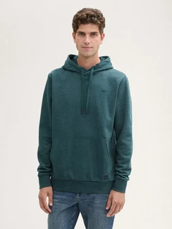 TOM TAILOR Sweatshirt Hoodie in Melange Optik Melange