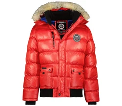 Geographical Norway Steppjacke Parka Bomberjacke Herren Outdoor Rot/Dunkelrot
