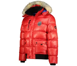 Geographical Norway Steppjacke Parka Bomberjacke Herren Outdoor Rot/Dunkelrot