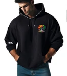 RMK Kapuzenpullover Hoodie Basic Pulli Blau/Schwarz/Grün/Mischfarben