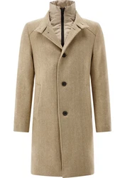 CG Club of Gents Langmantel Mats Beige/Khaki/Braun