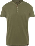 TIMEZONE Henleyshirt Dunkelgrün/Khaki
