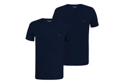 Emporio Armani T-Shirt Kurzarmshirt 2 Pack Dunkelblau