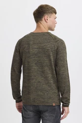 Blend Dan Herren Strickpullover Feinstrick Mit Rundhals (20700587ME) Dunkelgrün/Khaki/Grün