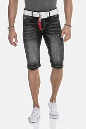 Jeansbermudas Bermuda & Short mit trendigen Farbklecksen, CK240