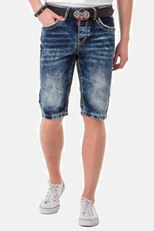 Jeansbermudas Bermuda & Short mit stylishen Kontrastnhten, CK268