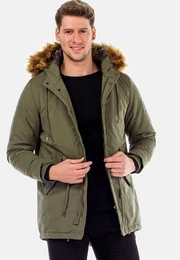 Winterjacke Jacke mit Kordelzug zur Taillierung, CM150