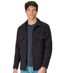 VENTI Langarmhemd Hemdjacke uni Dunkelgrau/Schwarz/Dunkelblau/Grau