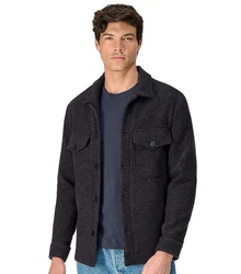 VENTI Langarmhemd Hemdjacke uni Dunkelgrau/Schwarz/Dunkelblau/Grau