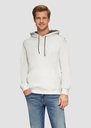 Sweatshirt Hoodie mit Kngurutasche und Stickerei Stickerei