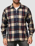 Egomaxx Blouson Fleece Hemd Holzfäller Jacke Karierte Arbeitsjacke (2594) Braun (2594)