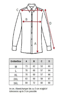Egomaxx Blouson Thermohemd Holzfäller Gefütterte Jacke (2596) Weiß/Rot (2596)