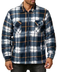 Egomaxx Blouson Thermohemd Holzfäller Gefütterte Jacke (2596) Dunkelblau (2596)