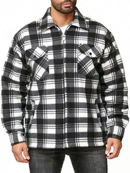 Egomaxx Blouson Thermohemd Holzfäller Gefütterte Jacke (2596) Grau (2596)