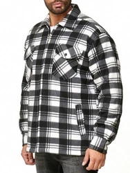 Egomaxx Blouson Thermohemd Holzfäller Gefütterte Jacke (2596) Grau (2596)