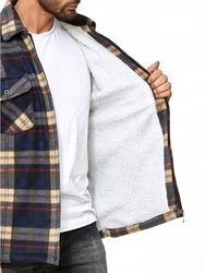 Egomaxx Blouson Thermohemd Holzfäller Gefütterte Jacke (2596) Braun (2596)