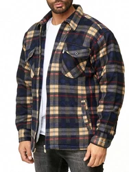 Egomaxx Blouson Thermohemd Holzfäller Gefütterte Jacke (2596) Braun (2596)