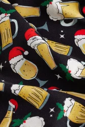 Next Kurzarmhemd mit Weihnachtsprint Gelb/Mischfarben/Dunkelblau