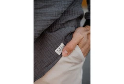 hutch&putch Langarmhemd Herrenhemd Business Casual Freizeit Grau/Hellgrau/Dunkelgrau/Dunkelblau