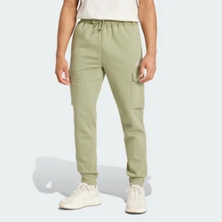 adidas Cargohose ESSENTIALS FLEECE REGULAR TAPERED CARGOHOSE Khaki/Dunkelgrün/Grün/Hellgrün